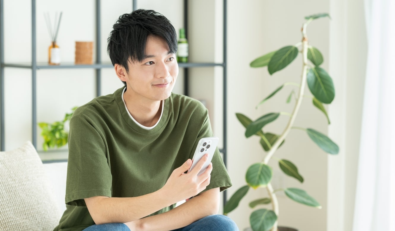 スマホ男性